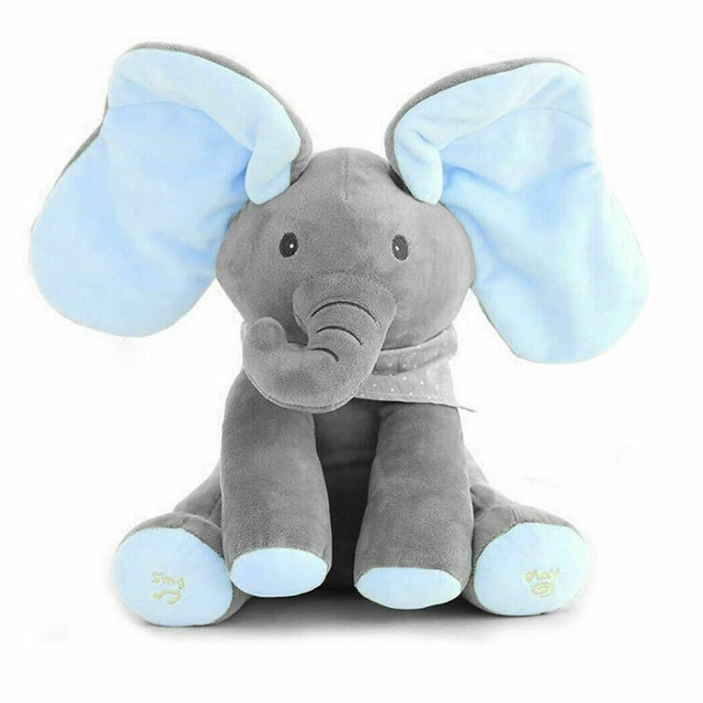 Peekaboo Elephant Toy Musical Plushie